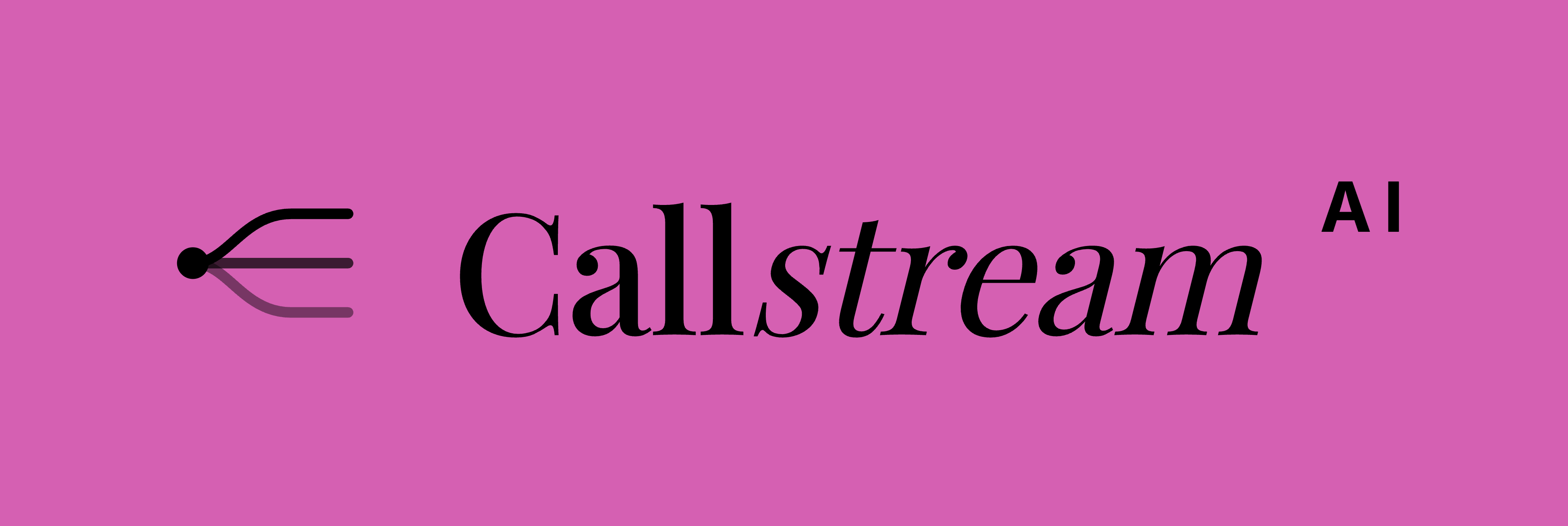 Callstream AI — reverse on brand pink